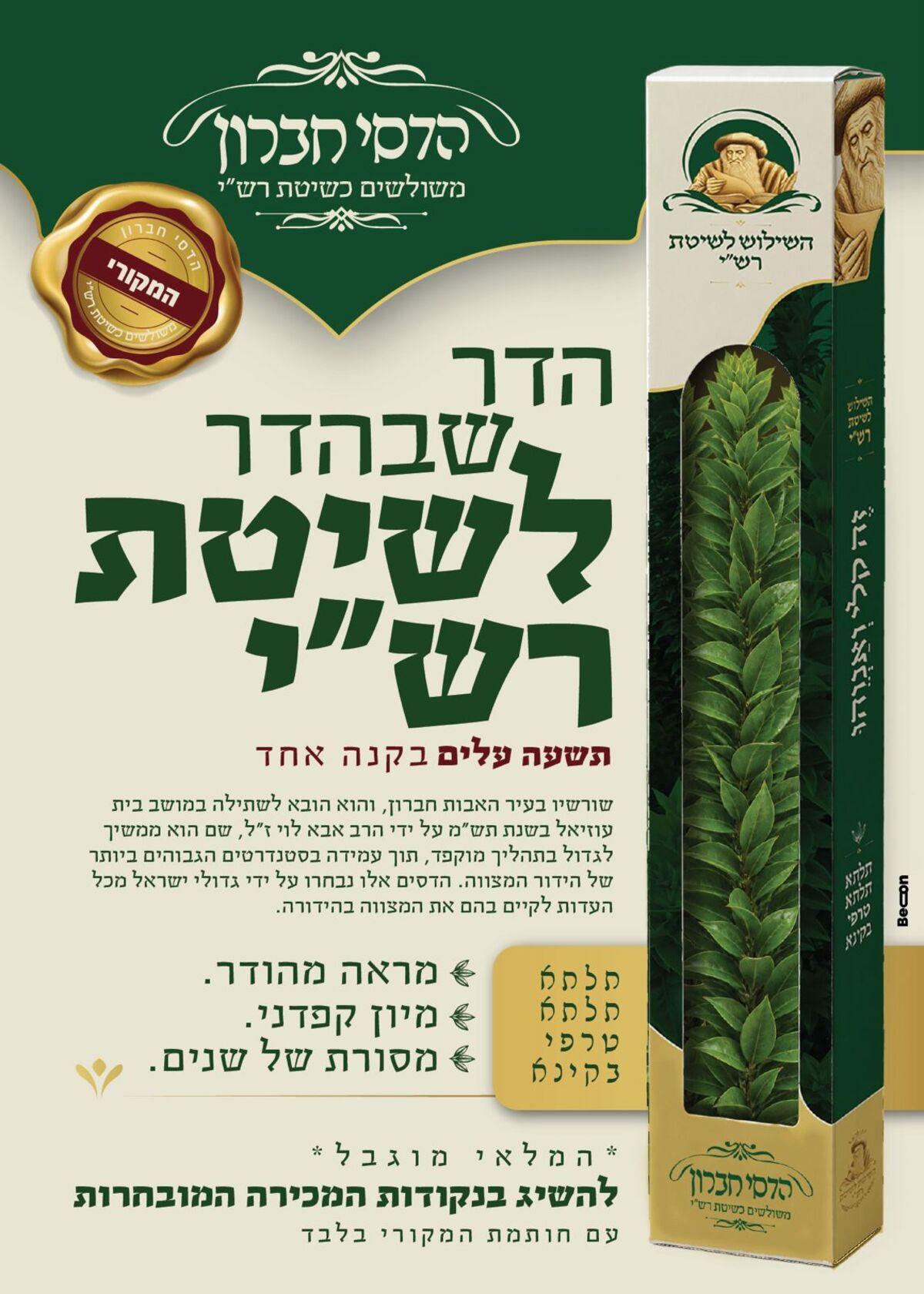 מודעת הדסי חברון — הדר שבהדר לשיטת רש״י